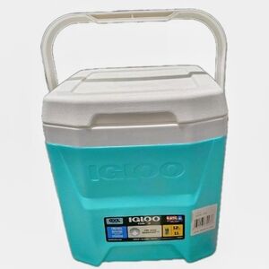 Igloo White and Blue Cooler